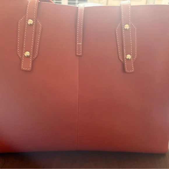 J. McLaughlin leather tote in cognac - Picture 4 of 8